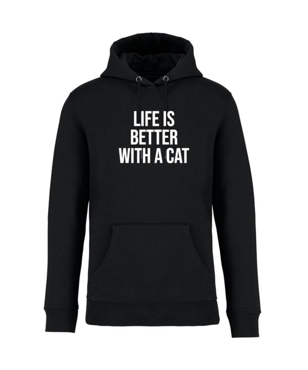 Unisex hoodie - Life is better with a cat